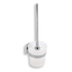 Portperie WC de sticla Ferro Metalia 12, crom