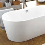 Cada de baie freestanding Kolpasan Comodo, 185x90 cm, alb - imagine 2