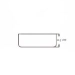 Lavoar pe blat Fluminia Cassandra 41, alb, 41 x 41 cm - imagine 3