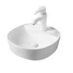 Lavoar pe blat Fluminia Cassandra 41, alb, 41 x 41 cm