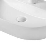 Lavoar pe blat Fluminia Cassandra 60, alb, 60 x 38 cm - imagine 2