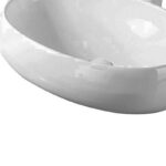 Lavoar pe blat Fluminia Lheea, alb, 58.5 x 40 cm - imagine 2