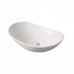 Lavoar pe blat Fluminia My Life, 60.5 x 36 cm, alb