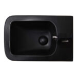 Bideu suspendat Fluminia Paris, negru mat - imagine 3
