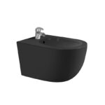 Bideu suspendat Fluminia Minerva, negru mat
