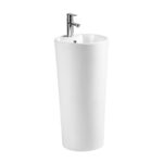Lavoar stativ Fluminia Athos-B, rotund, 40 cm, alb