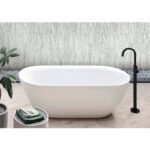 Cada freestanding Hatria Tiberis, 170x78 cm, alb - imagine 2
