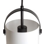 Pendul suspendat Rendl Julietta 31, led E27, 15W, opal/negru - imagine 3