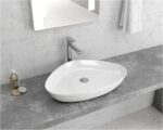 Lavoar pe blat Karag LT 1131, 59x41x10 cm, alb