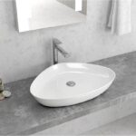 Lavoar pe blat Karag LT 1131, 59x41x10 cm, alb