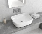 Lavoar pe blat Karag LT 2143, 49x39,5x15 cm, alb