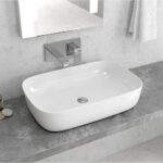 Lavoar pe blat Karag LT 2143P, 60x39x14,5 cm, alb
