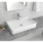 Lavoar pe blat Karag LT 2173-SM, 50x42x12 cm, alb