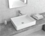 Lavoar pe blat Karag LT 2178, 51x40,5x11 cm, alb