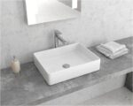 Lavoar pe blat Karag LT 2178S, 47x36x11 cm, alb