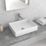 Lavoar pe blat Karag LT 2178S, 47x36x11 cm, alb