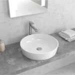 Lavoar pe blat Karag LT 3206, 48x48x10 cm, alb