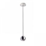 Pendul suspendat Rendl Desty I, GU10, 35W, negru/crom - imagine 2