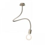 Plafoniera suspendata Rendl Loyd, led E27, 15W, gri/bej