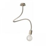 Plafoniera suspendata Rendl Loyd, led E27, 15W, gri/bej - imagine 3