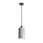 Pendul suspendat Rendl Camino, led E27, 15W, negru/terrazzo