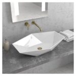 Lavoar pe blat Karag LT 1138, 57x37,5x12,5 cm, alb