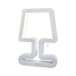 Lampa de masa Logo - Mimax , alb/negru