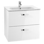 Set mobilier bază si lavoar Roca Victoria Unik, 60 cm, alb