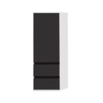 Dulap înalt suspendat Kolpasan Pandora, 130 cm, black stone