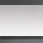 Dulap-oglindă cu iluminare led Wellis Tenerife, 120x70x12 cm