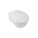 Set vas wc suspendat+capac soft close Hatria Nido, alb