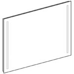 Oglindă dreptunghiulară cu iluminare LED, Geberit Option Basic, 90x65 cm - imagine 4