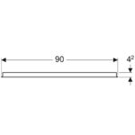 Oglindă dreptunghiulară cu iluminare LED, Geberit Option Basic, 90x65 cm - imagine 2