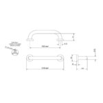 Bara de siguranta Thermomat, 45 cm, alb - imagine 2
