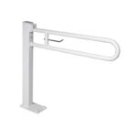 Bara de siguranta stativa rabatabila cu porthartie Thermomat, 84,3 cm, alb