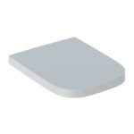 Capac WC Geberit Selnova Square, soft close, quick-release, 44.5x35.5 cm, alb