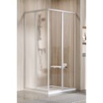 Componenta cabina dus Ravak Supernova SRVS2-S, 90/195 cm, profil alb+sticla transparenta