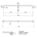 Bara de siguranta Thermomat, 120 cm, alb - imagine 2