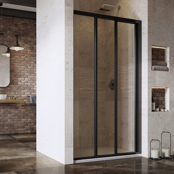 asdp3 Usa de dus Ravak Supernova ASDP3- 120/198 cm, profil negru+sticla transparenta - imagine 1