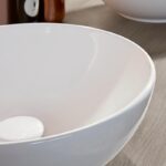 Lavoar rotund de blat Villeroy&Boch Loop&Friends Slim, 42x42x12 cm, alb - imagine 3