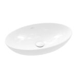 Lavoar oval de blat Villeroy&Boch Loop&Friends Slim, 56x38x12 cm, alb