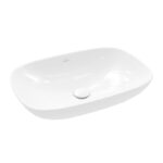 Lavoar dreptunghiular de blat Villeroy&Boch Loop&Friends Slim, 56x38x12 cm, alb