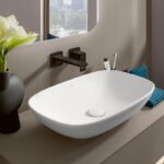 Lavoar dreptunghiular de blat Villeroy&Boch Loop&Friends Slim, 62x42x12 cm, alb - imagine 3