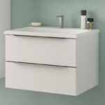 Set mobilier suspendat și lavoar Kolpasan Tara, 71 cm, alb mat - imagine 4