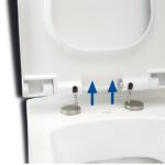 Capac WC Cersanit City, slim, duroplast cu Soft-Close si Easy Off, alb - imagine 2