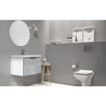 Set vas WC Cersanit Como New, suspendat, rimless cu capac Soft-Close si Easy Off, slim - imagine 7