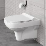 Capac WC Cersanit City, slim, duroplast cu Soft-Close si Easy Off, alb - imagine 3