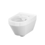 Set vas WC Cersanit Crea, oval, suspendat cu capac Soft-Close si Easy Off inclus - imagine 4