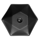 Lavoar pe blat Fluminia Black Diamond, 49x49 cm, negru - imagine 5