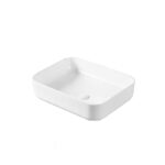 Lavoar pe blat Fluminia Arno, 48.5x39 cm, alb - imagine 4